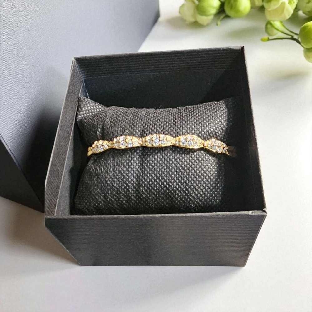 Swarovski Gold-Tone Hinged  Bracelet with Crystal Accents - Picture 2 of 9